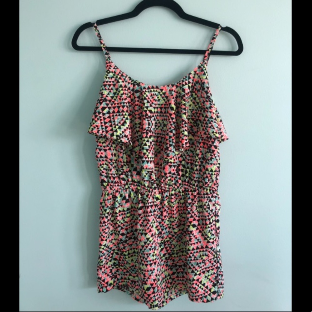 Arizona jean neon patterned romper